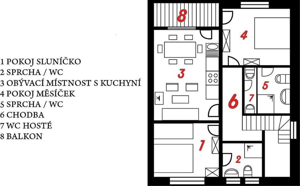 Apartment U Andela Dlouha Ves Номер фото